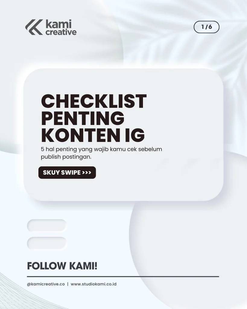 Checklist Praktis Sebelum Memublikasikan Konten