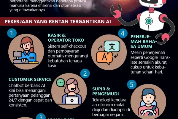 contoh pekerjaan ahli yang terancam oleh AI