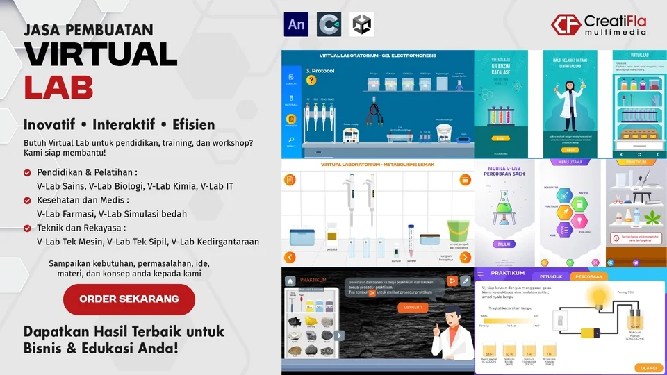 contoh proyek AI menggunakan OpenAI di pendidikan: Simulasi Laboratorium Virtual