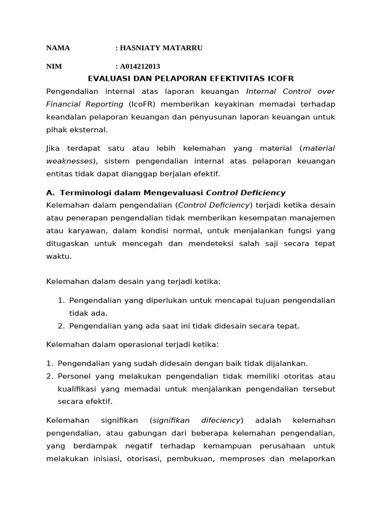 Evaluasi Kelemahan dan Tantangan Kedepan