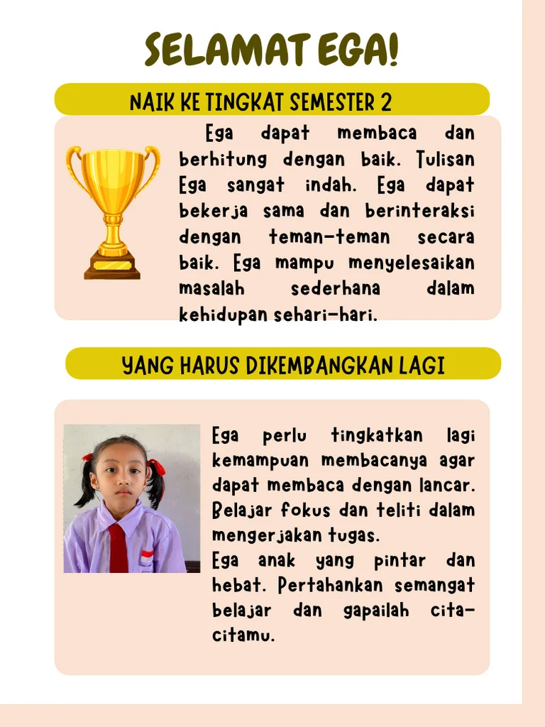Evaluasi Kemajuan Setiap Minggu