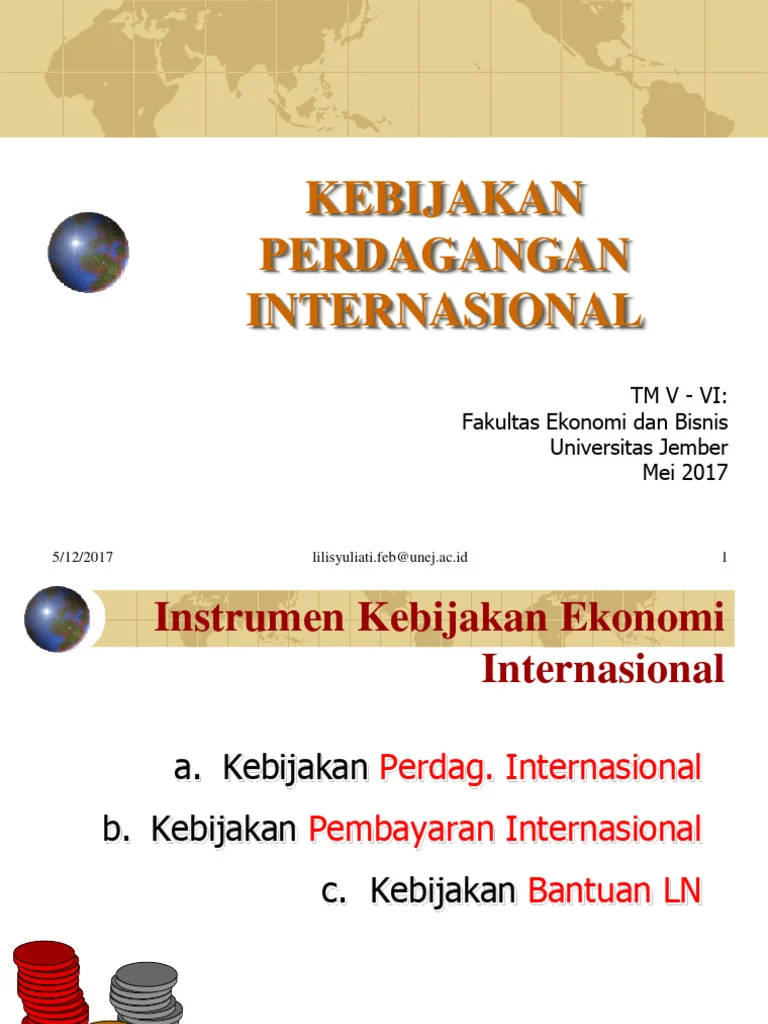 Kebijakan Internasional sebagai Referensi