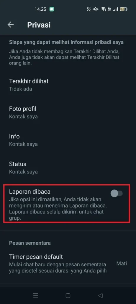 Langkah-Langkah Dasar Cara Menonaktifkan Centang Biru di WhatsApp