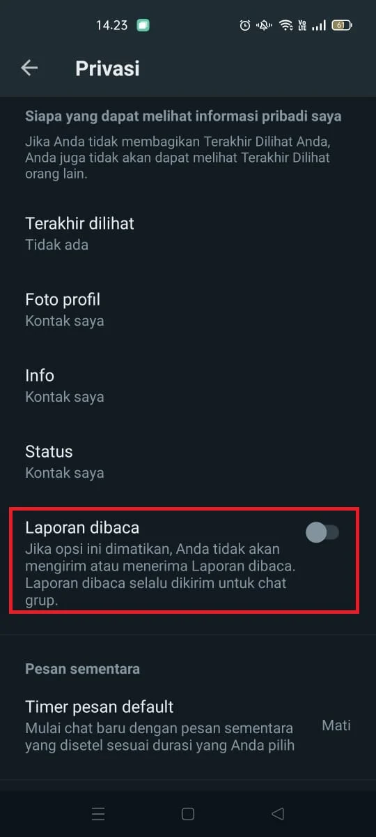 Langkah-Langkah Dasar Cara Menonaktifkan Centang Biru di WhatsApp
