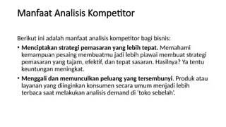 Menggali Insight dari Analisis Kompetitor