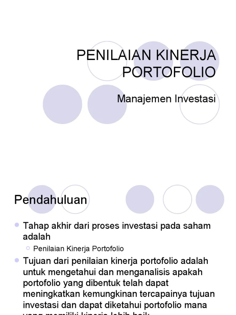 Mengukur Kinerja Portofolio dengan Indeks dan Benchmark