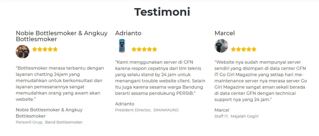 Pengalaman Pengunjung: Testimoni Singkat