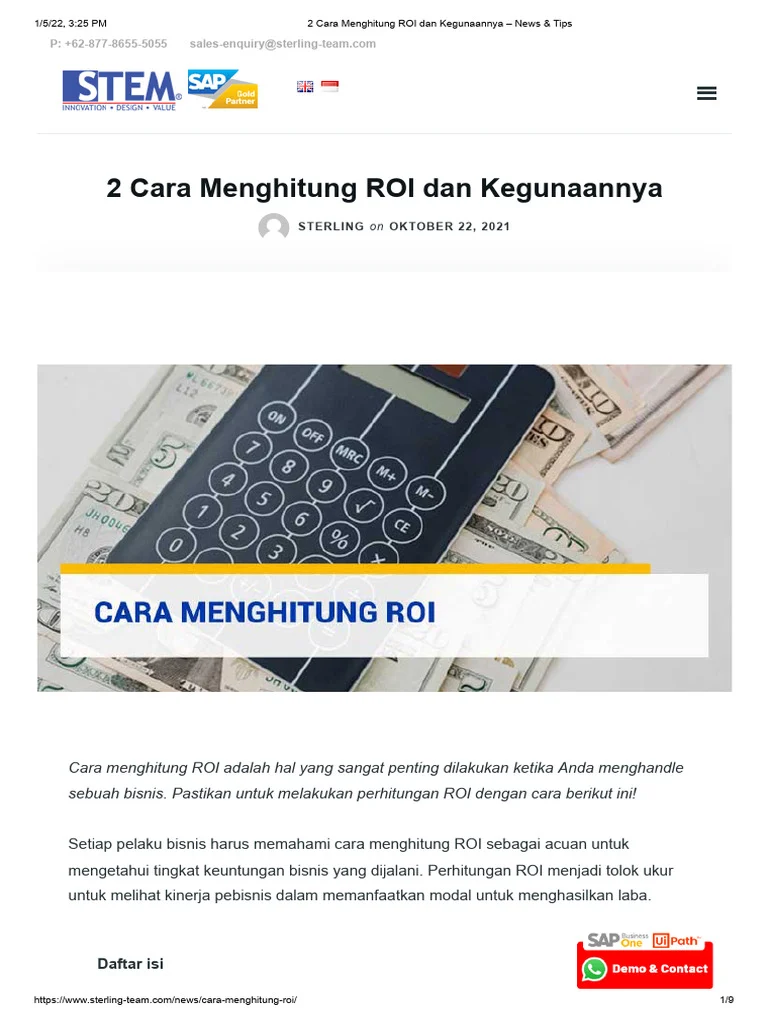 Pengukuran ROI dan Continuous Improvement