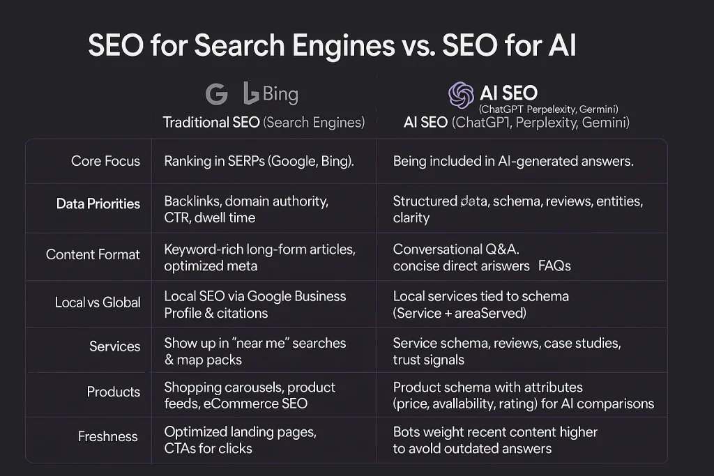 Perbandingan Teknik SEO Tradisional vs. SEO Berbasis AI